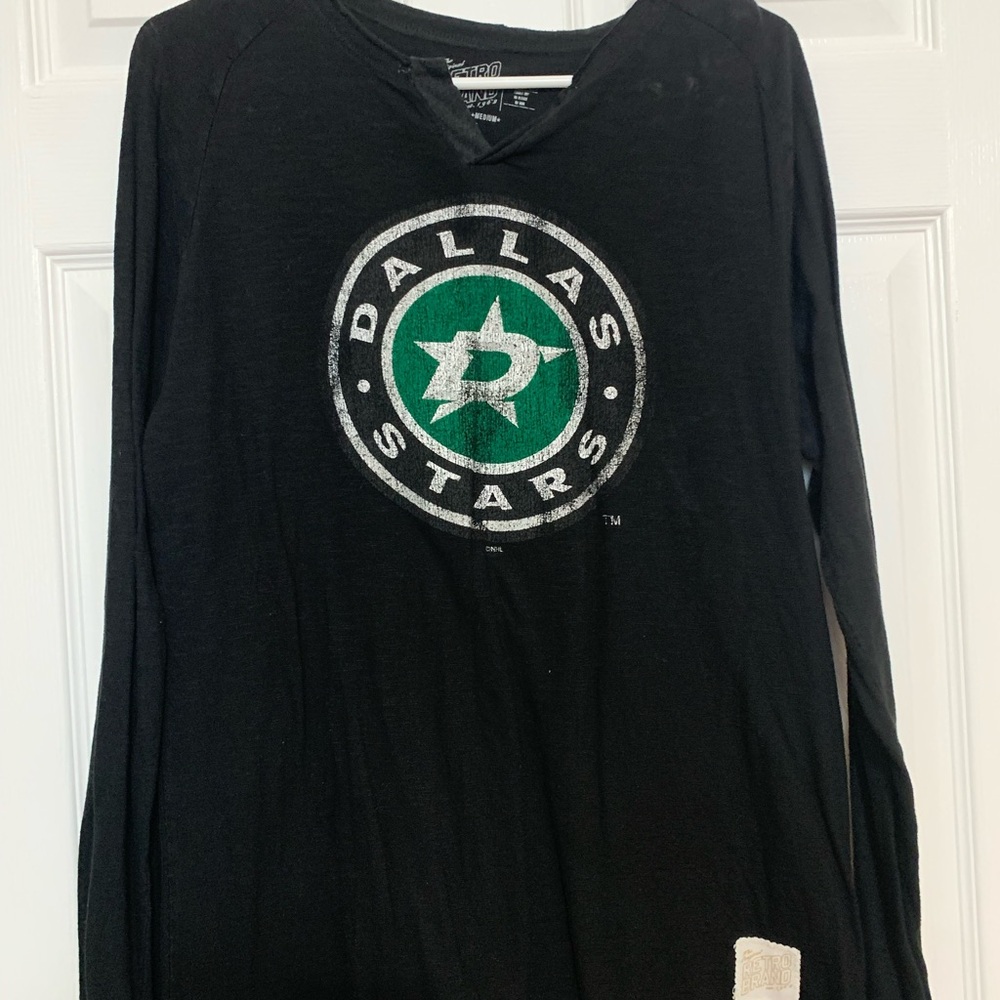 Dallas Stars Black Long Sleeve Shirt
